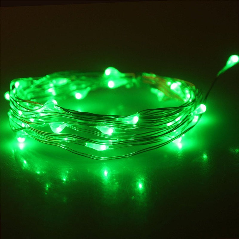  [AUSTRALIA] - Fairy Lights,ANJAYLIA 10Ft/3M 30leds Bright Light St. Patrick's Day Decorations Lights(Green) Green