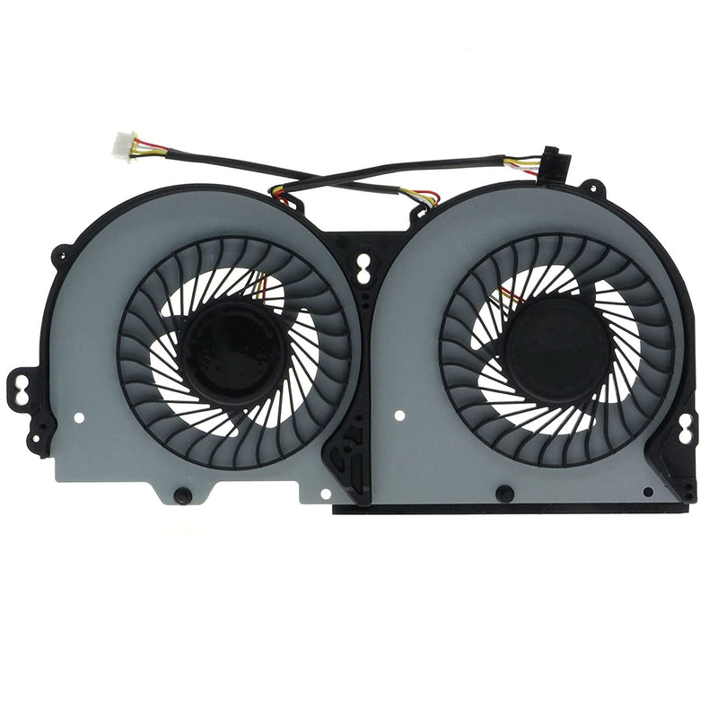  [AUSTRALIA] - ZHAWULEEFB Replacement New CPU+GPU Cooling Fan for Clevo P950 P950HR P950ER T97 T96E P95E2 180625 T800 BS500HS-U3D DC5V 0.50A 4-Wires