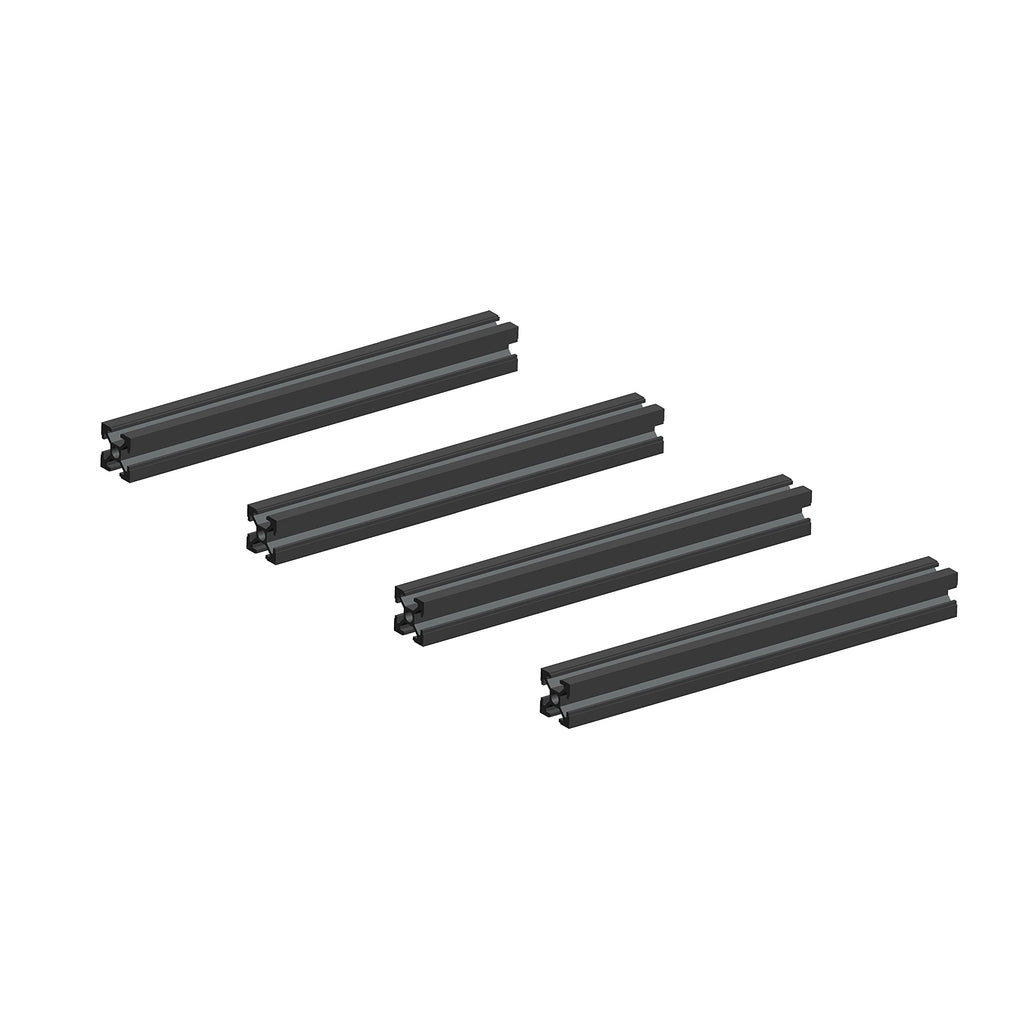  [AUSTRALIA] - 2020 Aluminum Extrusion Profile European Standard Linear Rail 2020 Aluminum Profile Frame Machine DIY 3D Printer Workbench CNC (200mm) 4PCS-Black||200mm 200mm Black