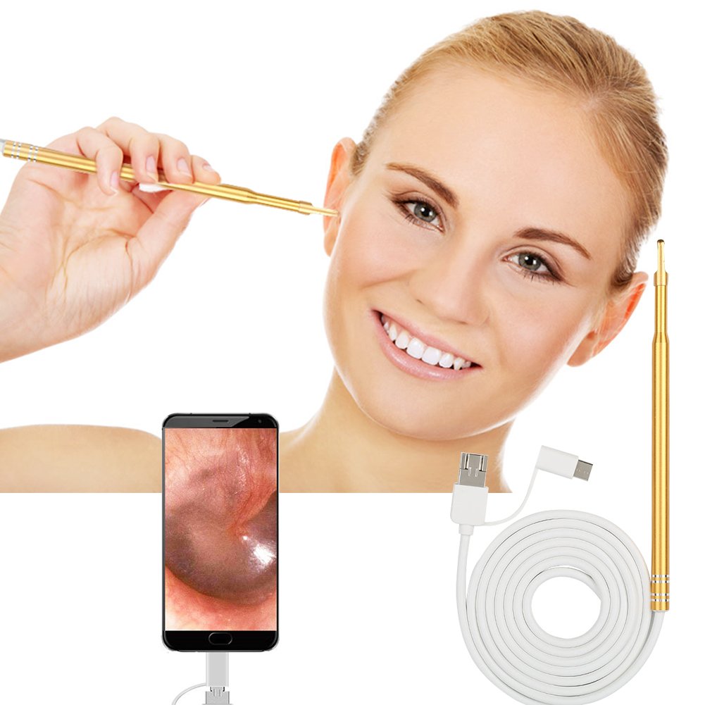  [AUSTRALIA] - Ear Cleaning, 3 in 1 Ear USB 720p HD Visual Ear Spoon Multifunctional Earpick Ear Cleaner, Suitable for Android Phone & Computer