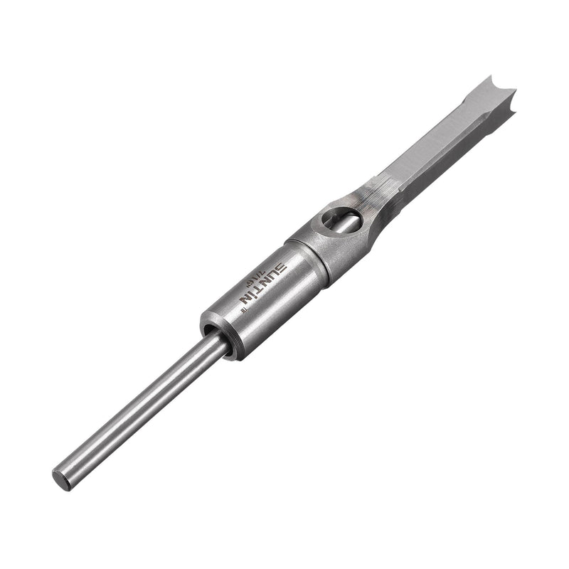  [AUSTRALIA] - uxcell Square Hole Drill Bits for Wood 7/16" x 210mm Mortising Chisel Bit Auger Spur Cutter Tool for Woodworking Carpentry Drilling Tool