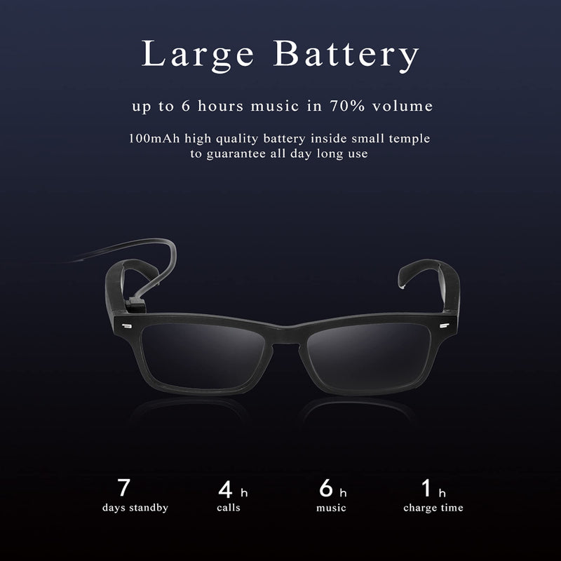  [AUSTRALIA] - Meagtlva Smart Audio Glasses for Men&Women Wireless Bluetooth Sunglasses Open Ear Music&Hands-Free Calling,Polarized Lenses,IP5 Waterproof,Connect Mobile Phones and Tablets Ky-p