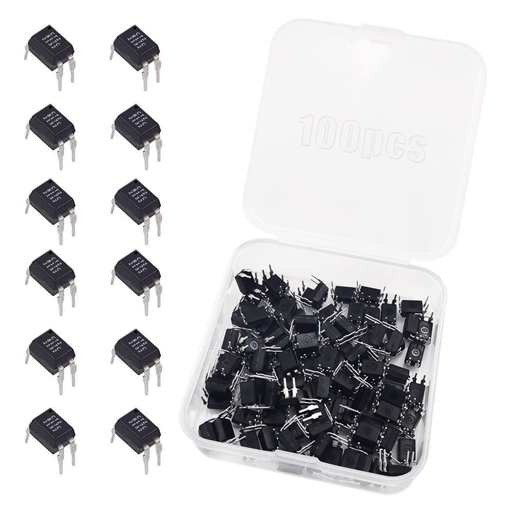  [AUSTRALIA] - XPOOP 100pcs Optocoupler, PC817C Optocoupler 2.54mm Pitch 4 Pins for DIY DIP-4, PC817C Optocoupler One Channel, PC817C Optocoupler DIP Installation, Optocoupler PC817C