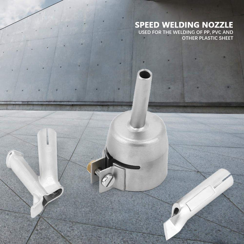  [AUSTRALIA] - Speed Welding Nozzles, 5mm Round Shape Welder Tips for Vinyl PVC Plastic Leister Hot Air Gun 3Pcs