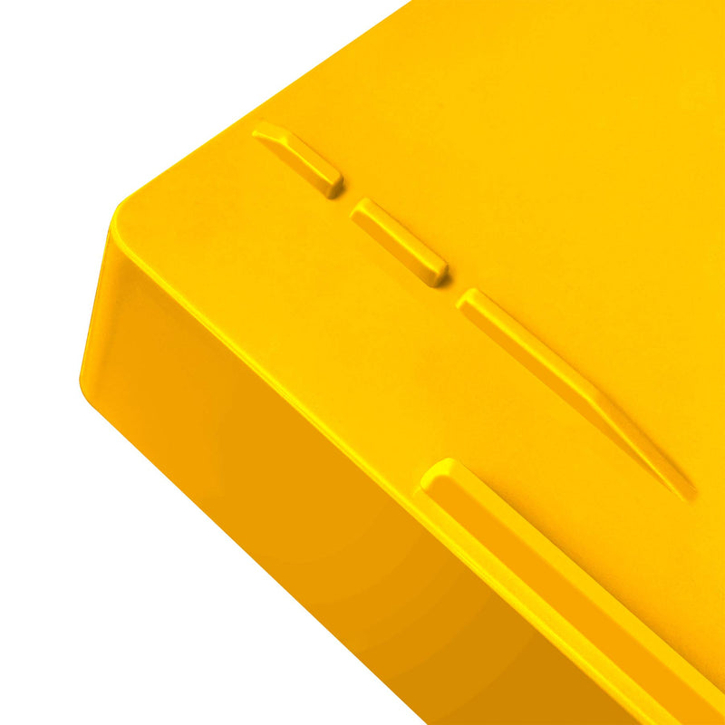 Acrimet Stackable Letter Tray Front Load Plastic Desktop File Organizer (Solid Yellow Color) (1 Unit) - LeoForward Australia