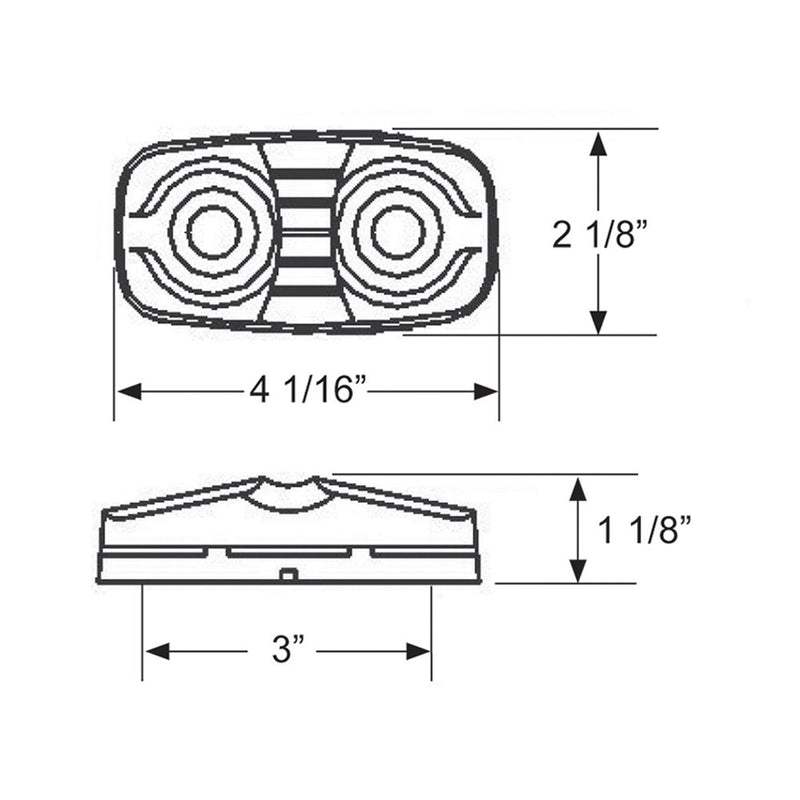  [AUSTRALIA] - Blazer C539R LED Bullseye Clearance / Side Marker Light, Red Pack of 1