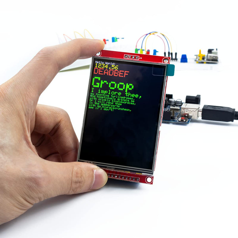  [AUSTRALIA] - Hosyond 3.2 Inches TFT LCD Touch Display Screen Panel 320x240 SPI Serial ILI9341 with Touch Pen Compatible with Arduino R3/Mega Development Board