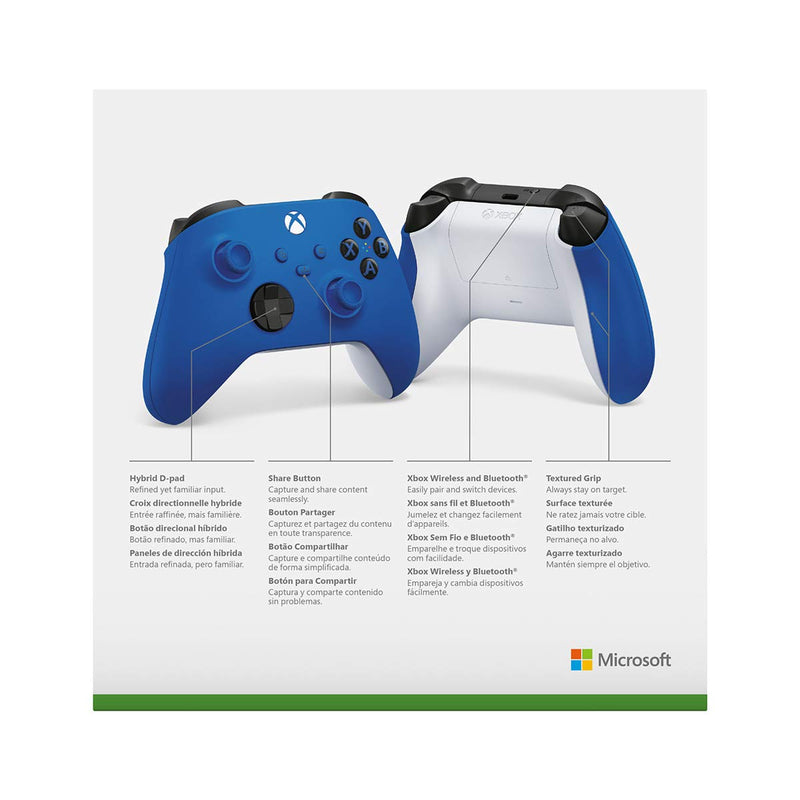  [AUSTRALIA] - Xbox Core Wireless Controller – Shock Blue