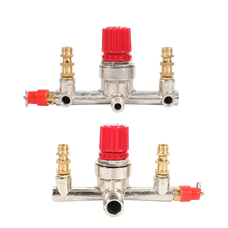  [AUSTRALIA] - Bama Regulating Valve Bracket Adjustable Pressure Regulating Valve Bracket Air Compressor Fitting Small Pump