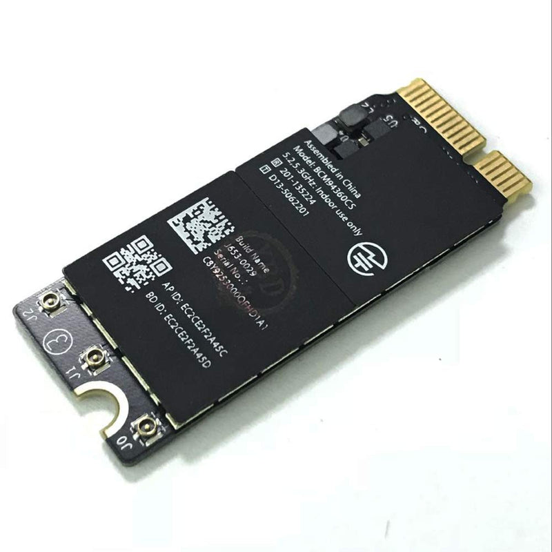  [AUSTRALIA] - Willhom Airport Wireless Network Card WiFi and Bluetooth 4.0 BCM94360CS BCM94360CSAX Replacement for MacBook Pro 13" and 15" Retina (Late 2013-Mid 2014) A1502 A1398 , Mac Mini A1347 (Late 2014)