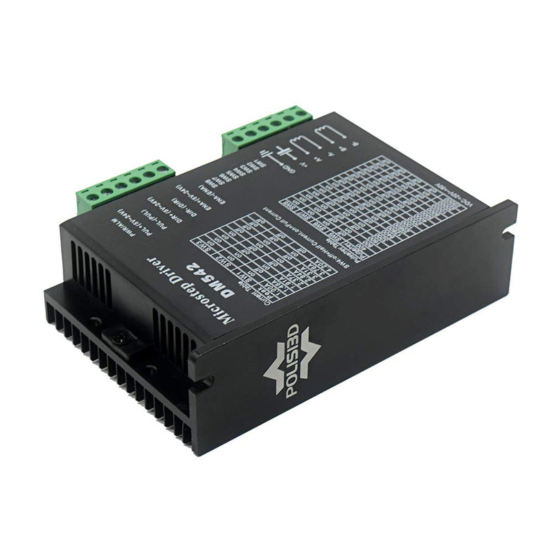  [AUSTRALIA] - CNC Digital Microstep driver DM542 Stepper Motor Controller 2-phase Digital Stepper Motor Driver 20-50V DC Max 4.2A for Nema 17, Nema 23 and Nema 34 series stepper motor, Replace M542 M542H