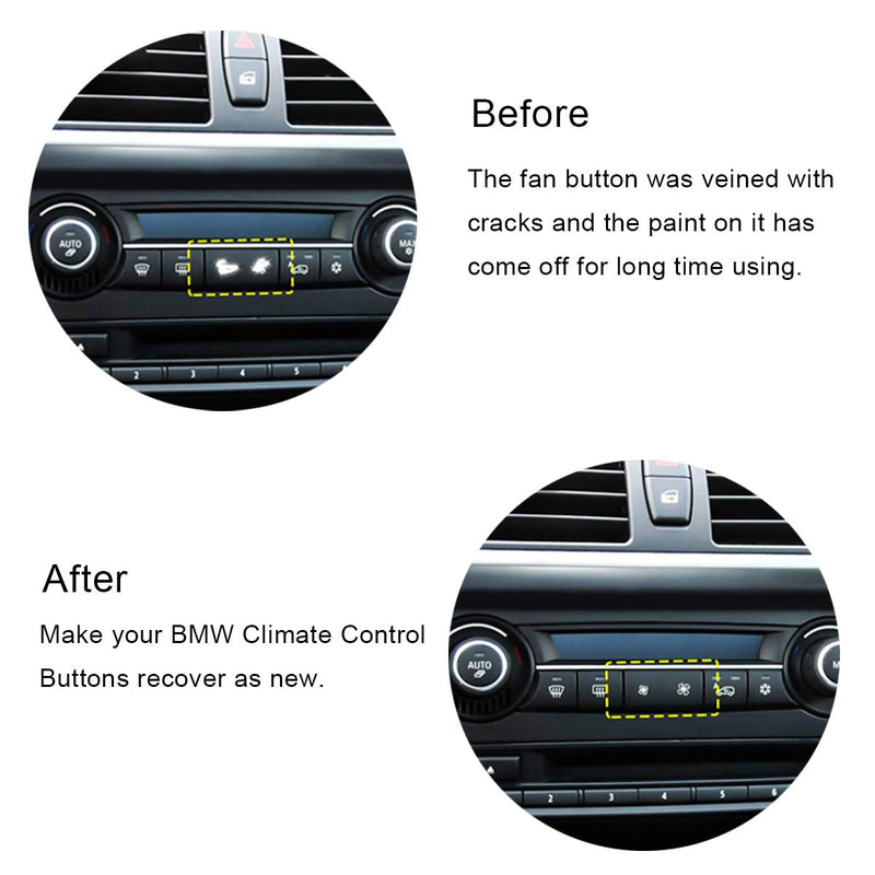 Jaronx for BMW A/C Climate Control Panel Fan Speed Button Replacement,fit for BMW X5 E70 2006-2013, X6 E71 2007-2014 (1 PCS) - LeoForward Australia