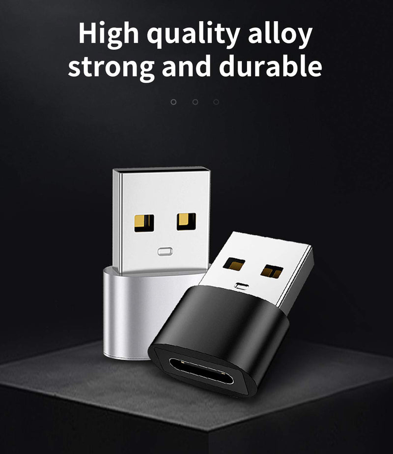  [AUSTRALIA] - 3 Pack,USB C Female to USB Male Adapter,Type C to A Charger Cable Power Charging Connector for iPhone 11 12 Mini Pro Max,for iPad Airpods Samsung Galaxy Note S10 S20 S21 Ultra,Google Pixel 6 5 4a 2XL