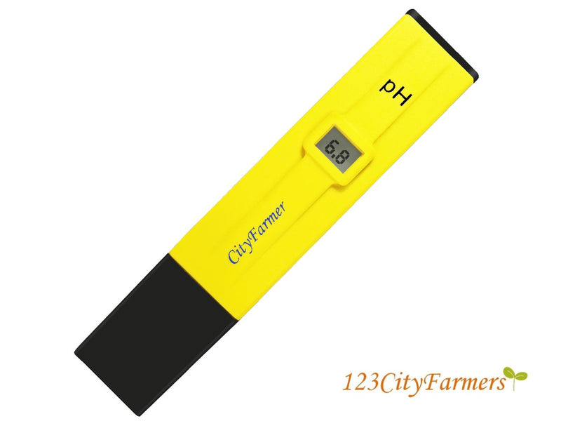 CityFarmer Digital pH Meter, Hydroponic Nutrient Digital pH Meter with 2 Pack of Calibration Solution Mixture Included, Accurate and Reliable, Built-in ATC. - LeoForward Australia