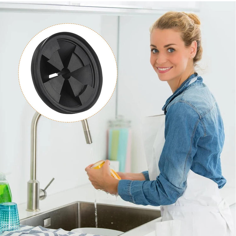  [AUSTRALIA] - Garbage Disposal Splash Guard, 2-Pack for InSinkErator Evolution Series 3 3/8" QCB-AM Sink Baffle Rubber Drain Cover 2022 Upgraded Removable Quiet Collar EPDM Strainer Insert Parts Ullnosoo 2 Pack