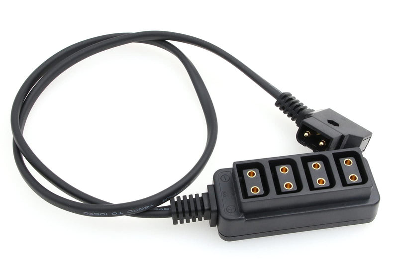  [AUSTRALIA] - ZBLZGP D-tap B Type to 4 Port D-tap Female Splitter Power Cable for ARRI RED Cameras|Anton-Bauer V-Mount Battery Straight Cable