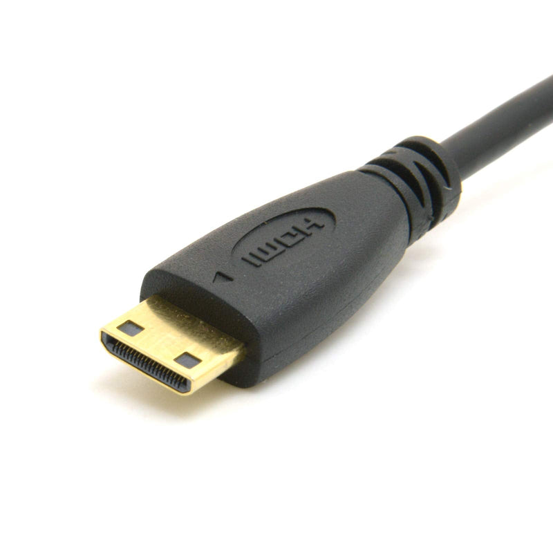  [AUSTRALIA] - CY Type D Micro HDMI v1.4 Socket Female to Type C Mini HDMI Male Convertor Adapter Cable 10cm