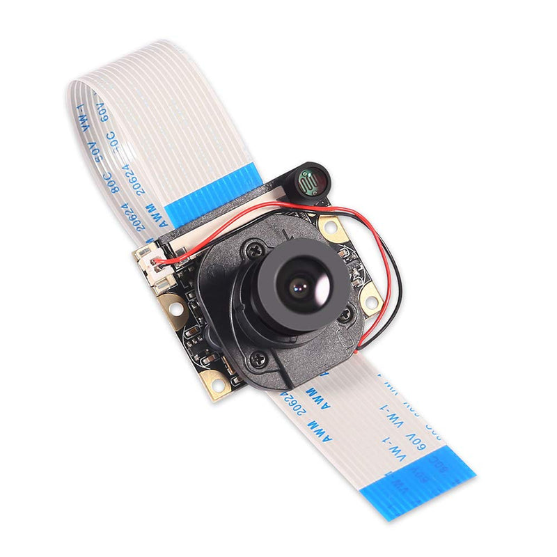  [AUSTRALIA] - Dorhea for Raspberry Pi 4 B 3 B+ Camera Module Automatic IR-Cut Switching Day/Night Vision Video Module Adjustable Focus 5MP OV5647 Sensor 1080p HD Webcam for Raspberry Pi 2/3 Model B Model A A+