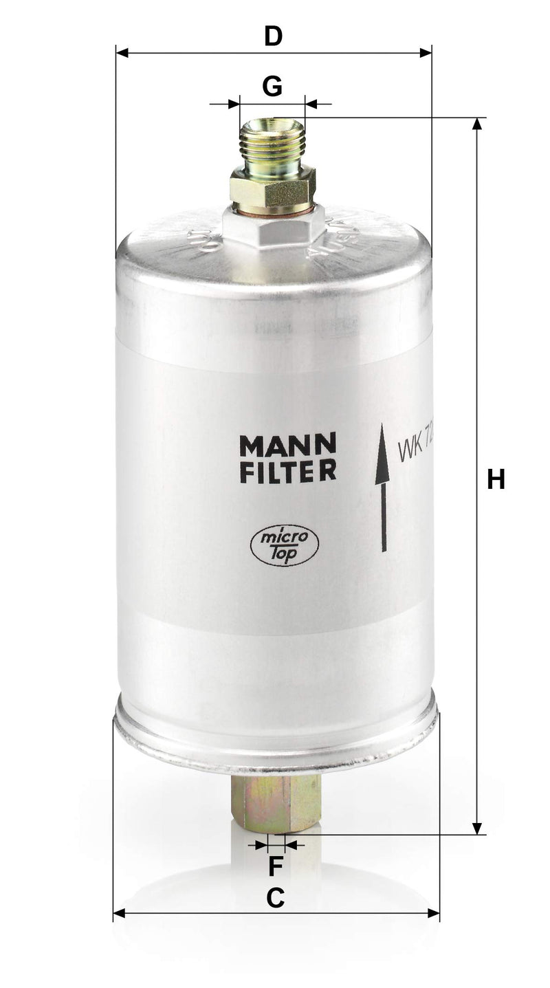 Mann-Filter WK 726 Fuel Filter - LeoForward Australia