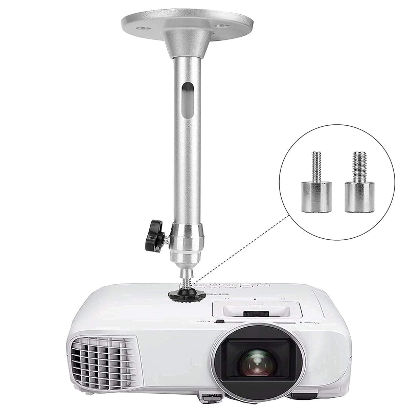  [AUSTRALIA] - YiePhiot Mini Ceiling Wall Projector Mount Stand Compatible with QKK, DR.J, DBPOWER, Anker, VANKYO, AAXA, Jinhoo, PVO, TMY, AuKing and Most Other Mini Projector (175mm, Silver)