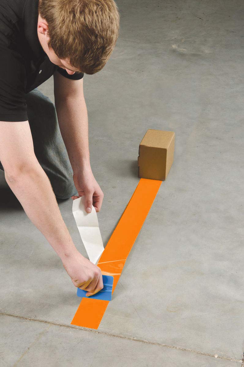  [AUSTRALIA] - Brady 102825 ToughStripe Nonabrasive Floor Marking Tape, 108' Length, 2" Width, Orange (Pack of 1 Roll)