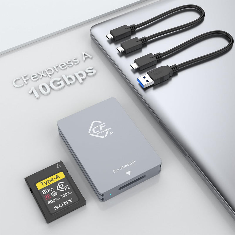  [AUSTRALIA] - CFexpress Type A Card Reader,Cfexpress Reader CF Express Card Reader Type A Adapter with USB 3.2 Gen 2 10Gbps Transfer Speed CF Type A CFexpress Card Reader for Windows,Mac OS,Linux,Android cf express type a reader