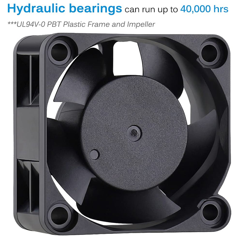  [AUSTRALIA] - GDSTIME 40mm Fan, 12V 3Pin Fan, 40mm x 40mm x 20mm 4020 0.1A Brushless CPU Cooler