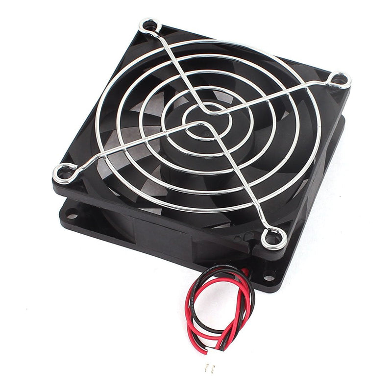  [AUSTRALIA] - uxcell DC 24V 80mm x 80mm x 25mm 7 Vanes Square Cooling Cooler Fan w Metal Finger Guard