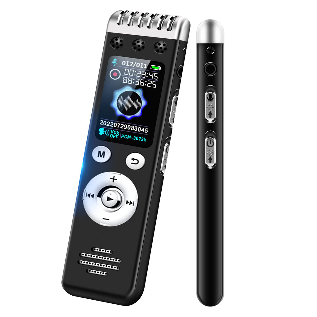  [AUSTRALIA] - 32GB Digital Voice Recorder, Hfuear Voice Activated Recorder with 2000 Hrs Recording Capacity, Recording Device Audio Recorder with Playback for Class Meeting, Noise Reduction,Password,MP3 32GB