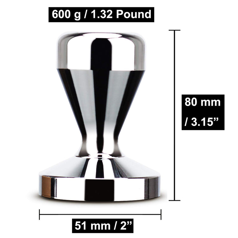  [AUSTRALIA] - Coffee Tamper Espresso Coffee Press 51mm / 2" with Coffee Tamper Mat