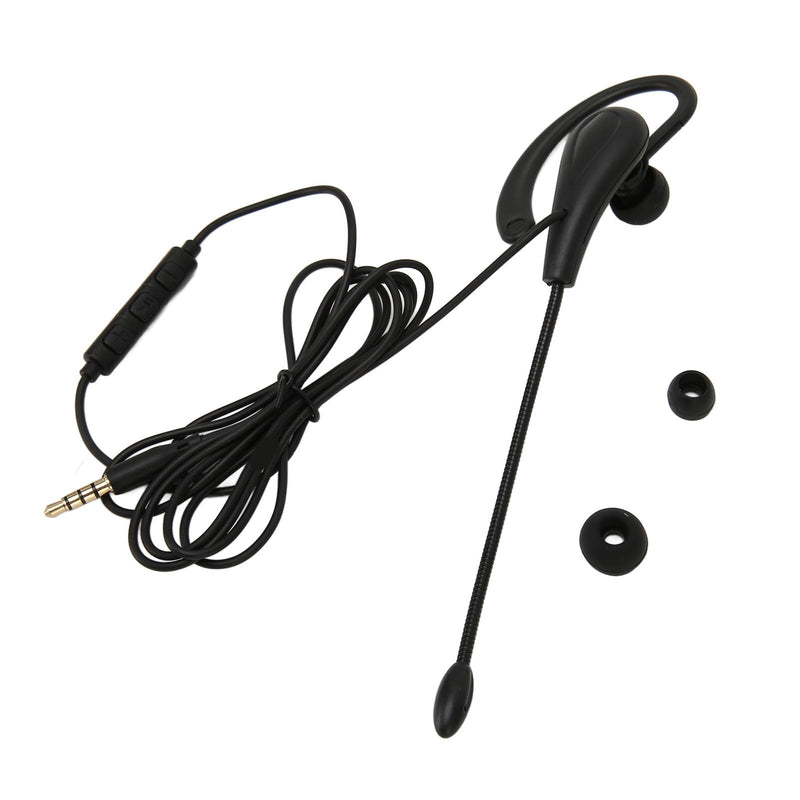  [AUSTRALIA] - Single Ear Headset with Microphone, Wired One Ear Earphone, Noise Cancelling Lightweight Headset for Call Center Office (Type-C) Type-C