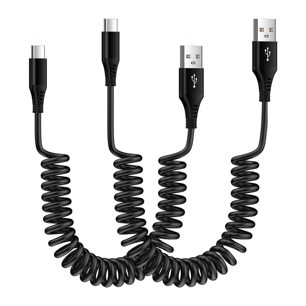  [AUSTRALIA] - Android Auto USB Type C Cable for Car,(3FT+6FT) Retractable USB A to USB C Cable Fast Charging Car Coiled Cord for Google Pixel 7a 7 6 5 4 XL,Samsung Galaxy A54 A14 A34 A24 A03s S23 S22,Moto G Stylus