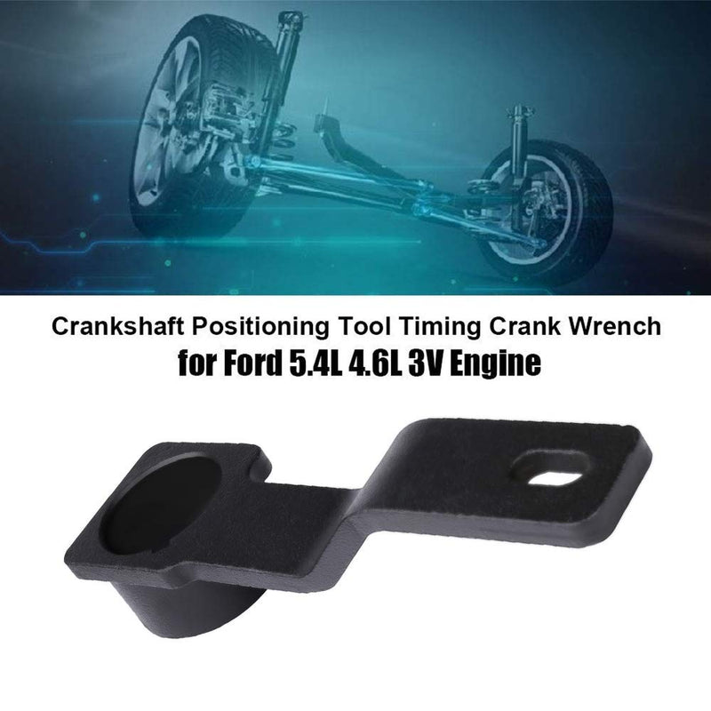  [AUSTRALIA] - Crankshaft Positioning Tool, Auto Car Carbon Steel Crankshaft Positioning Tool Timing Crank Wrench for Ford 4.2L 4.6L 5.4L 6.8L Engine