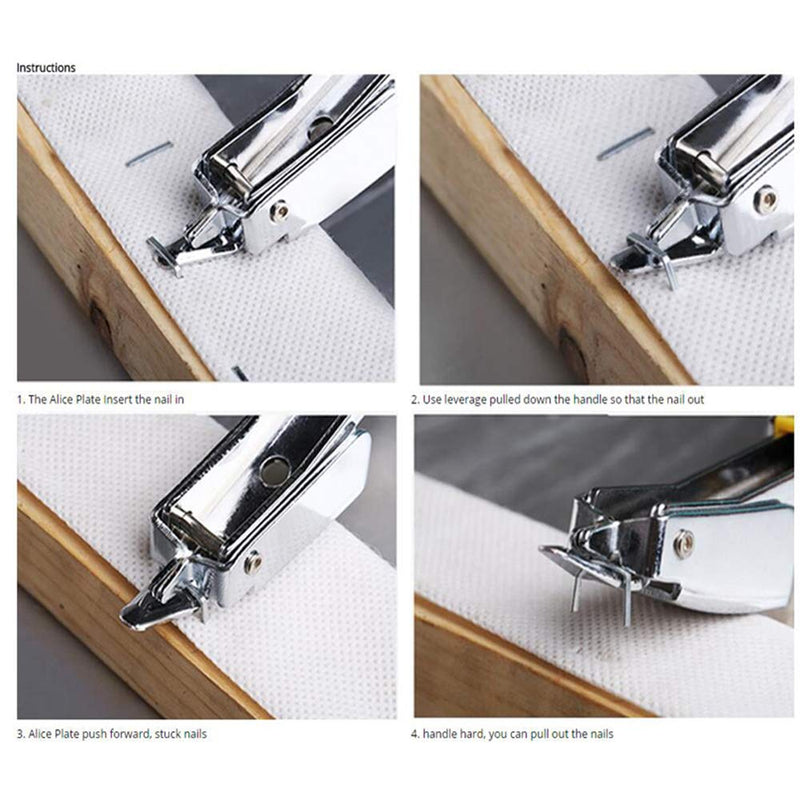  [AUSTRALIA] - Staple Remover Upholstery Construction Heavy Duty Tack Lifter Office Claw Tools, Strength Staple Puller Removing All Kinds of Staples for Furniture Floor Wooden Case Carton Photo Frame Carpet (Blue)