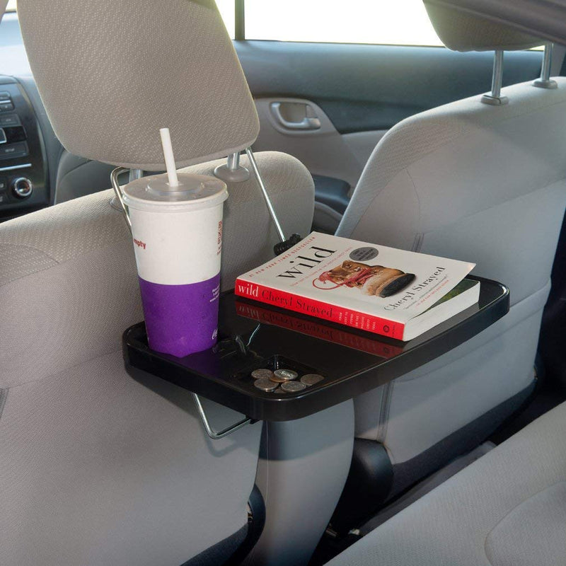  [AUSTRALIA] - ifory Multi-Functional Tablet Holder, Portable Car Vehicle Seat Back Mount Tray, Foldable Hanging Laptop Desk and Car Dining Food Drink Desk Cup Holder