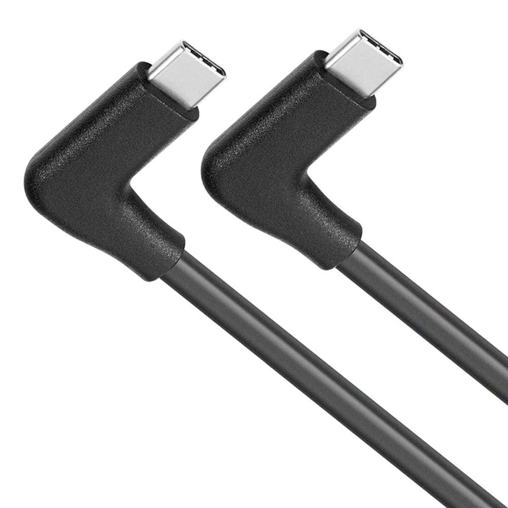  [AUSTRALIA] - QCEs USB C to USB C 3.1 Gen 2 Cable 10Ft, 90 Degree Type C Cable 100W PD Charging 10Gbps 4K Video Display Compatible with Oculus Quest, MacBook Pro/Air 2021 iPad Pro,Galaxy S21/Note 10,Pixel 3/4 XL