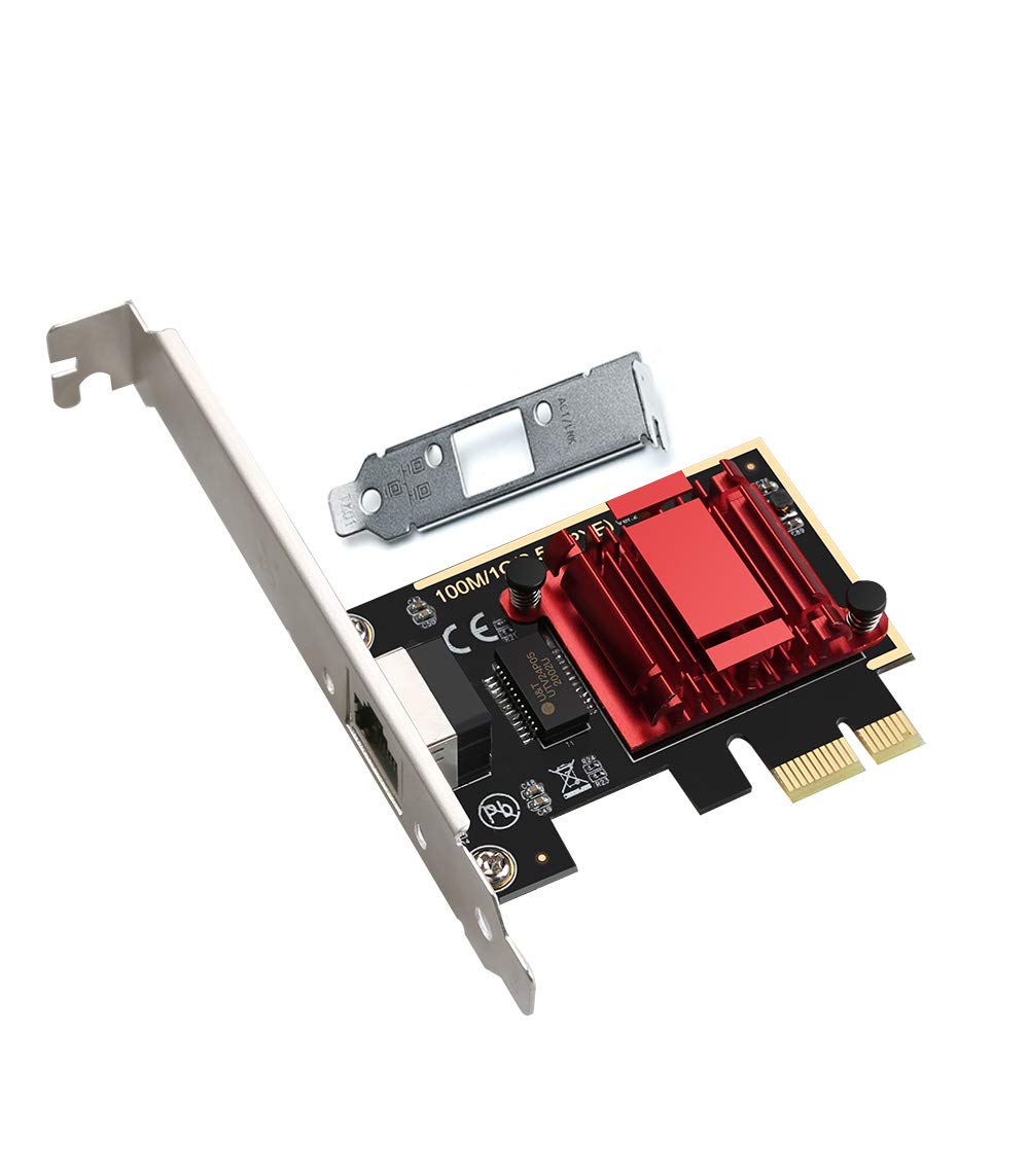  [AUSTRALIA] - 2.5GBase-T PCIe Network Adapter RTL8125B 2500/1000/100Mbps PCI Express Gigabit Ethernet Card RJ45 LAN Controller Support PXE for Windows/Linux/MAC with Low Profile