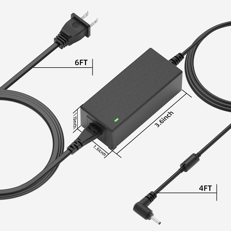  [AUSTRALIA] - ZOZO 10Ft Chromebook Charger 12V 2.2A 3.33A Power Adapter Charger for Samsung 11.6" Chromebook Xe303c12 XE303C12-A01 Chromebook 2 3 Xe500c12 503c Xe503c12 Xe503c32 Xe500c13 AA-PA3N40W PA-1250-98