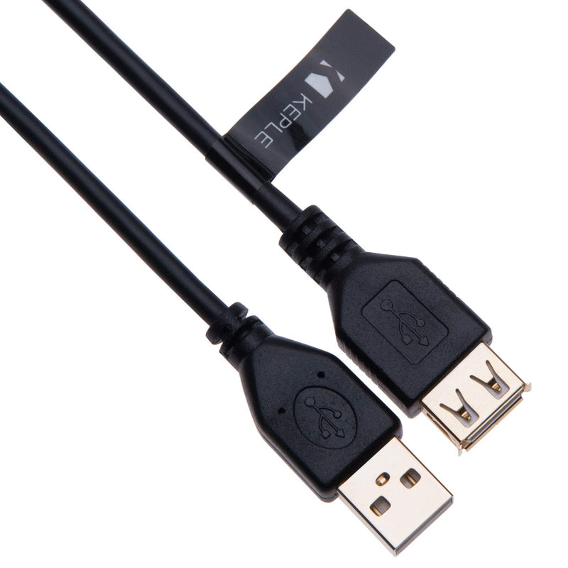  [AUSTRALIA] - USB Extender A Male to A Female Connector/Extension for Smart TV Stick Keyboard Mouse PS Xbox Controller for PC Laptop LED Mirror Raspberry Pi Cable/VR WiFi Lead Cord 2.0 Speed – 9.1 ft Black