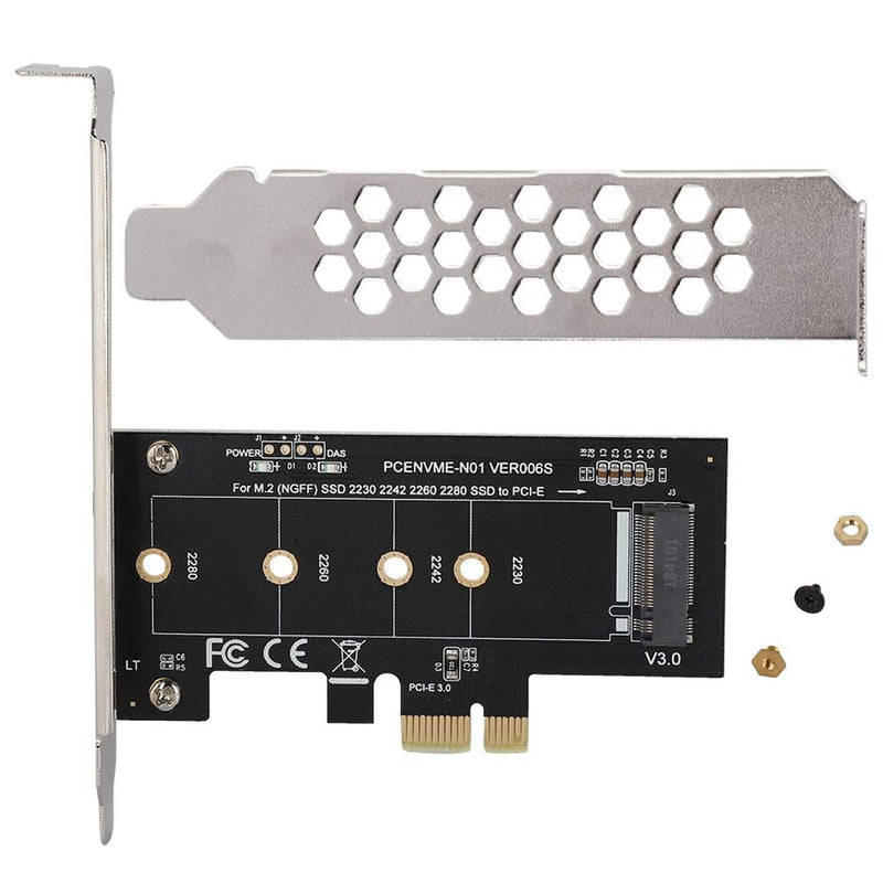  [AUSTRALIA] - M.2 PCIe PCI E Adapter, M.2 to PCI E3.0 X1 Expansion Card,M2 SSD NGFF NVME (m Key) to PCIe 3.0 x 1 Adapter with Low Profile Bracket for Desktop PCI Express Slot