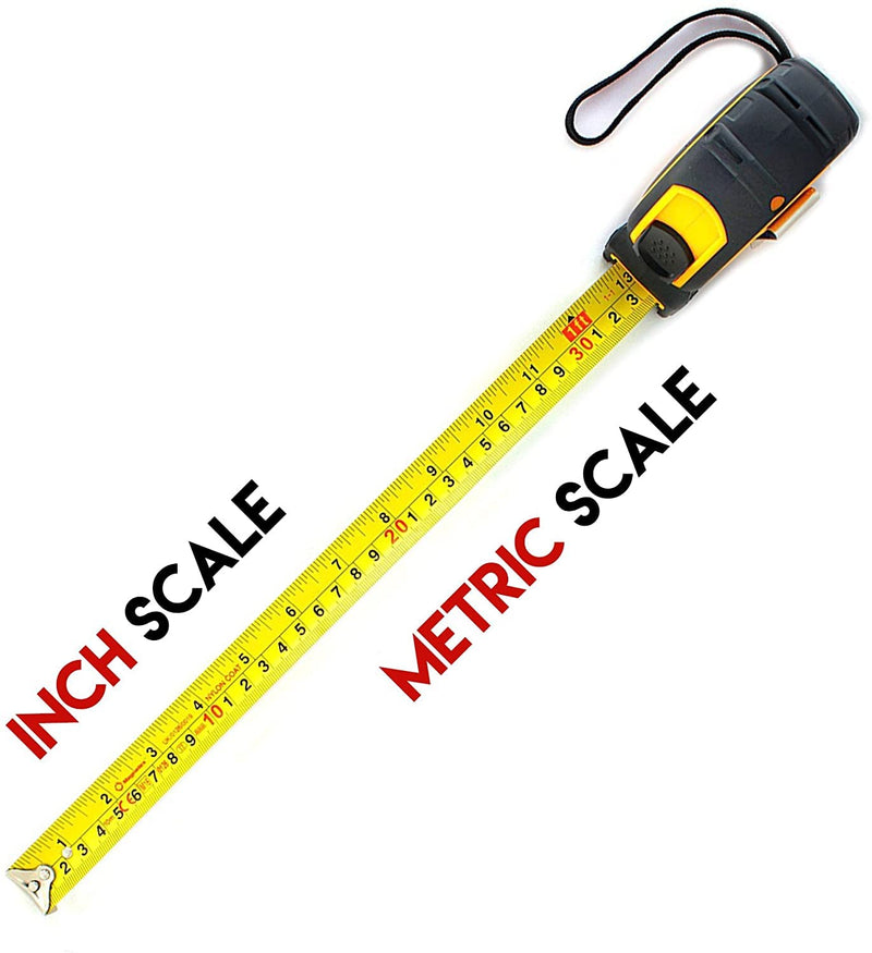  [AUSTRALIA] - Astorn Metric Tape Measure 16ft/5M Retractable - Clear, Easy to Read Measuring Tape for Adults & Kids - Cinta Metrica Profesional Measurement Tape for Contractors & DIY