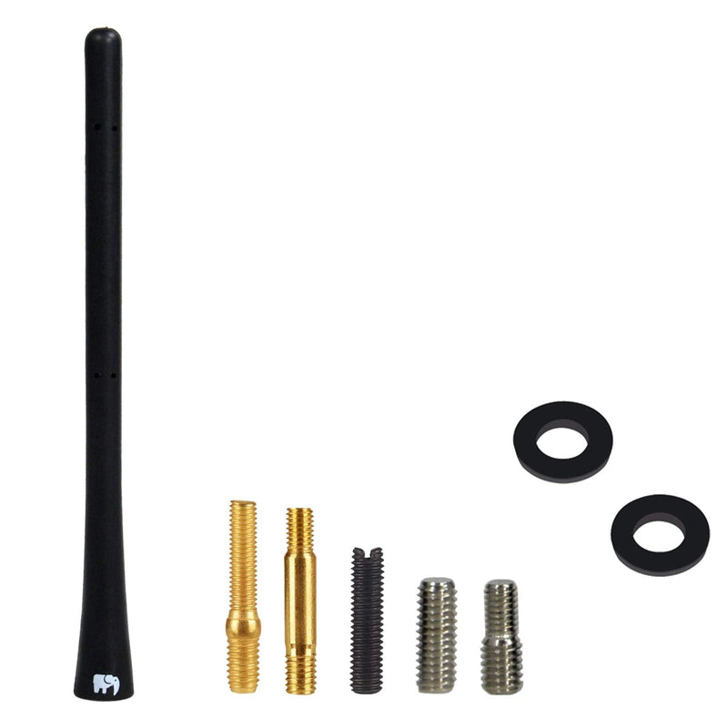  [AUSTRALIA] - ONE250 7" inch Flexible Rubber Antenna, Compatible with Nissan - Frontier (1998-2021), Titan (2004-2023), Rogue (2008-2021), Pathfinder (2013-2019) - Designed for Optimized FM/AM Reception (Black) Black