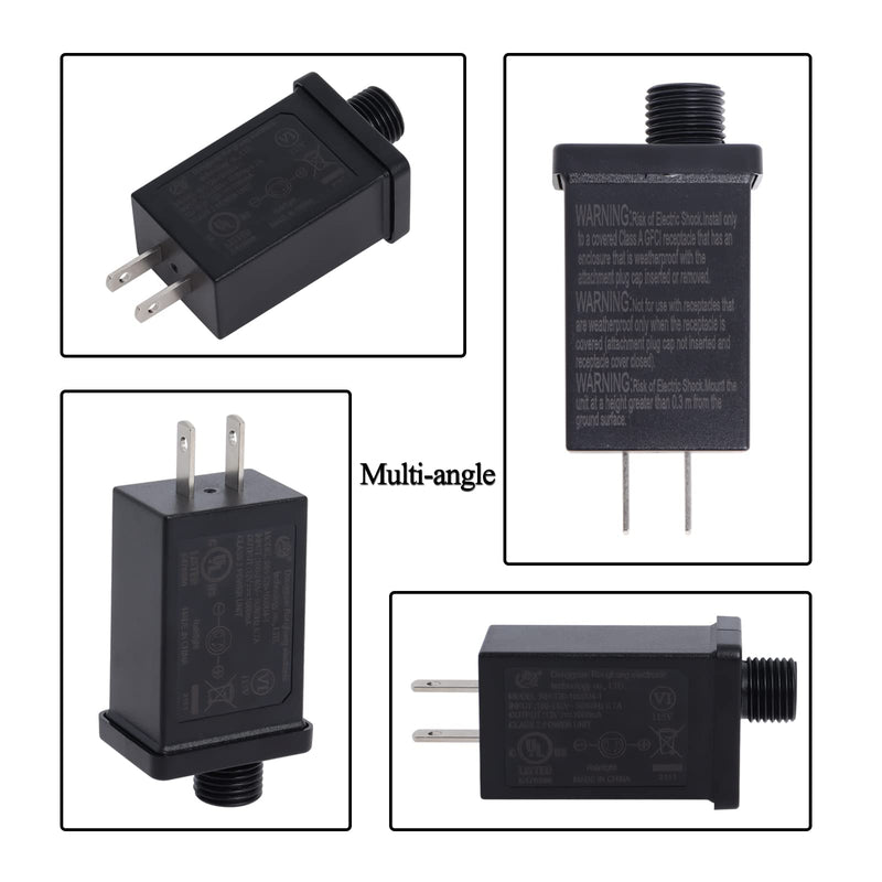  [AUSTRALIA] - 12V 1A Class 2 Power Supply, 12V 1A Low Voltage LED Power Supply Transformer Plug Adapter for LED Lighting, Outdoor Christmas Light, String Light, Inflatable Decorations