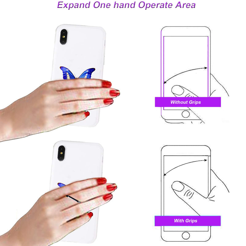  [AUSTRALIA] - TACOMEGE Pack of 4 Transparent Clear Phone Holder Ring Grips for iPhone Samsung Galaxy, Finger Ring Stand for SiliconTab Smartphone case(M1) M1
