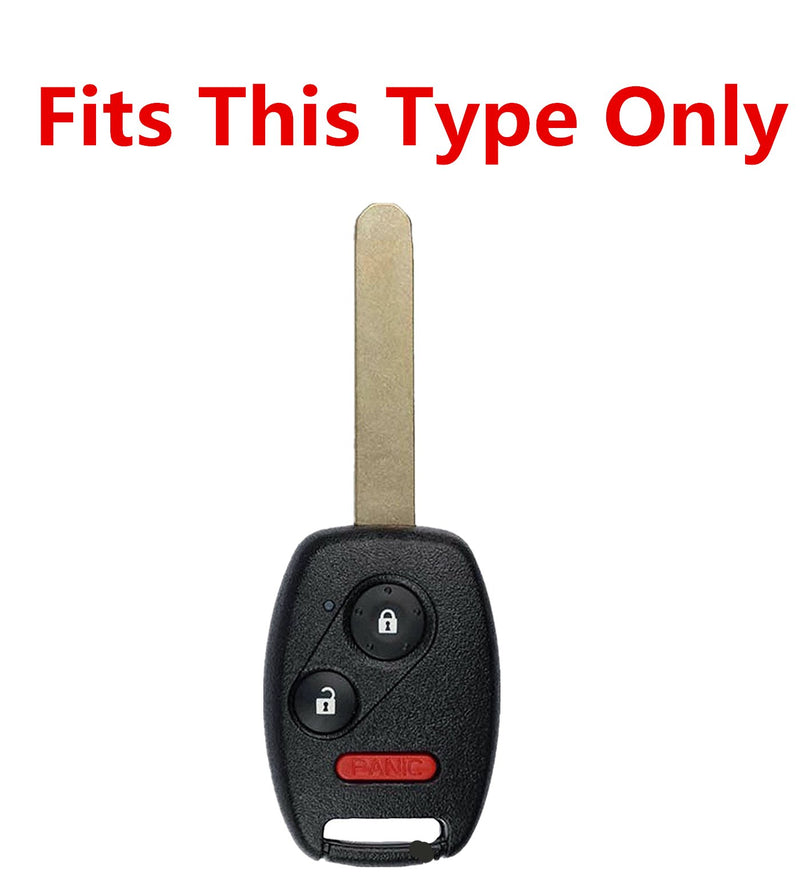  [AUSTRALIA] - Rpkey Silicone Keyless Entry Remote Control Key Fob Cover Case protector For Honda Accord Crosstour CR-V CR-Z Civic Fit Insight Odyssey Ridgeline N5F-S0084A OUCG8D-380H-A CWTWB1U545(gules)