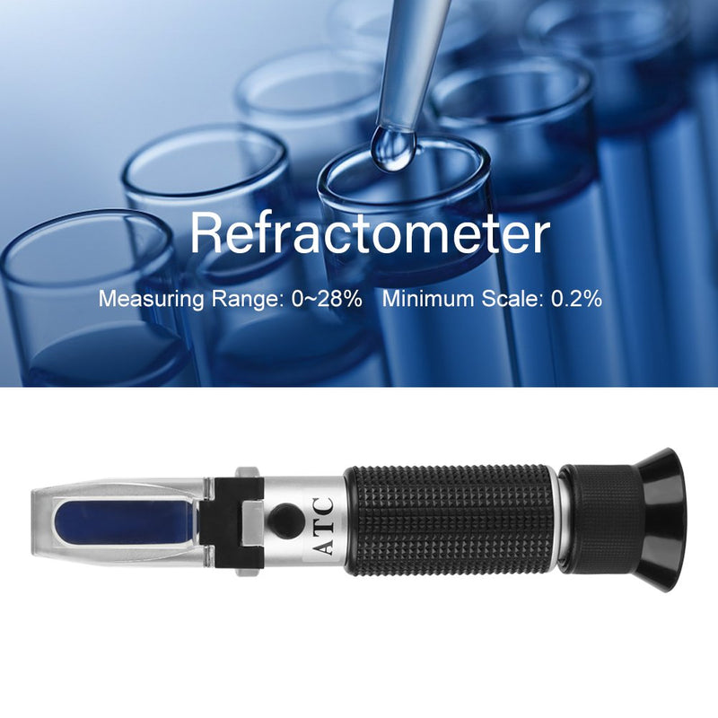 Food Salinity Refractometer, Professional 0-28% Accurate Salinometer Refractometer Food Salinity Tester Meter - LeoForward Australia