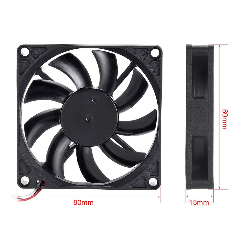  [AUSTRALIA] - uxcell SNOWFAN Authorized 80mm x 80mm x 15mm 24V Brushless DC Cooling Fan #0382