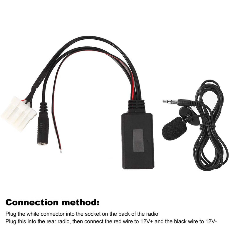 Akozon AUX‑in Cable Adapter Car Bluetooth 5.0 Microphone Fit for Mazda 2 3 5 6 RX8 MX5 - LeoForward Australia