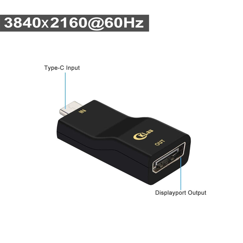  [AUSTRALIA] - CKLau 4Kx2K@60Hz USB C to DisplayPort Adapter, USB-C to DP Converter with Cable Compatible Thunderbolt 3 for CKLau KVM Switch, Galaxy, MacBook, Surface Pro, Oculus Rift S, XPS, iPad, Samsung, Dell