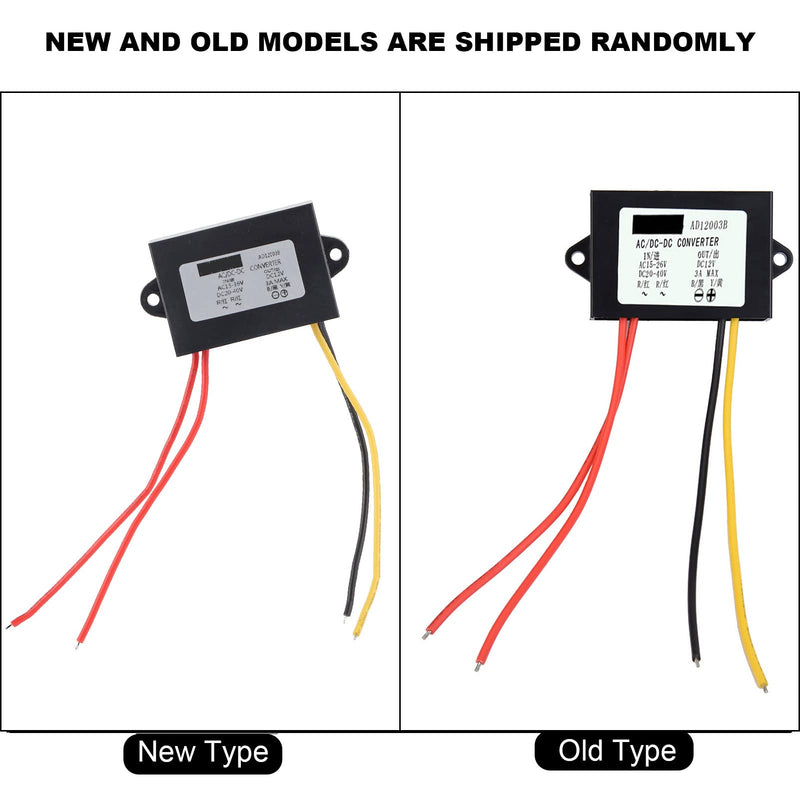  [AUSTRALIA] - AC DC Buck Converter, AC 24V to DC 12V 3A Rectifier Down Converter Converter Regulator for Car Audio Motor, Step Down AC DC Converter Module with LED Display